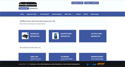 Desktop Screenshot of konsolenreparatur.de